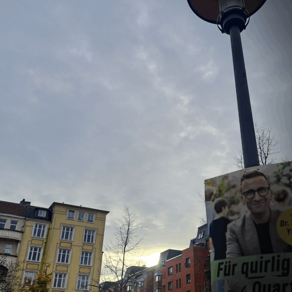 Plakat von Yilmaz am Vinetaplatz